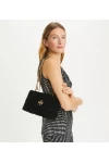 Tory Burch Small Kira Velvet Convertible Shoulder Bag Black Women